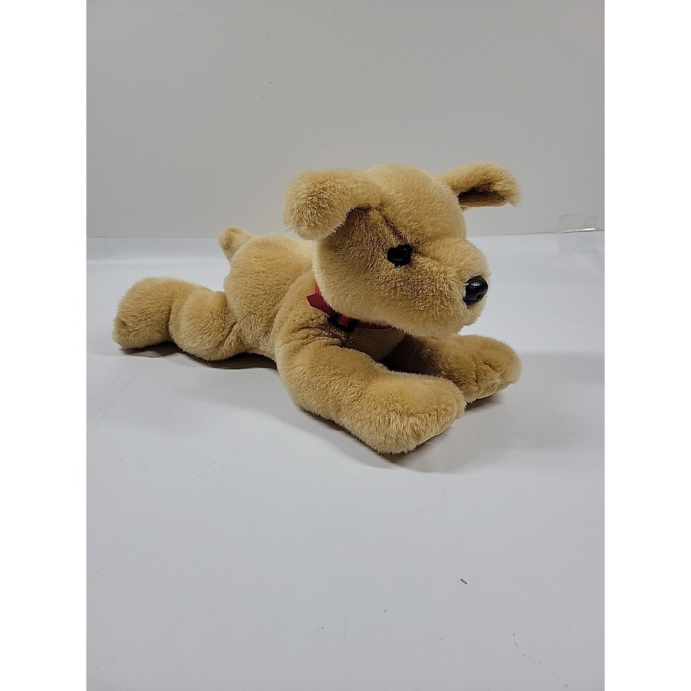 TY Classic Plush - SANDY the Dog 13" Golden Retriever 2004-Red Collar